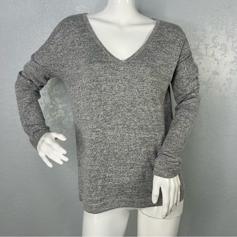 Rag & Bone Jean Theo V-neck Knit Drop Shoulder Tee